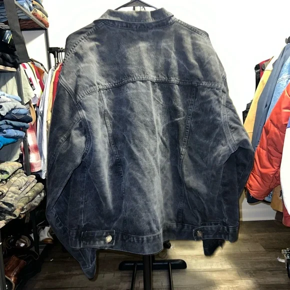 Vintage Black Denim Saugatuck Jacket Size XL - Picture 4 of 5